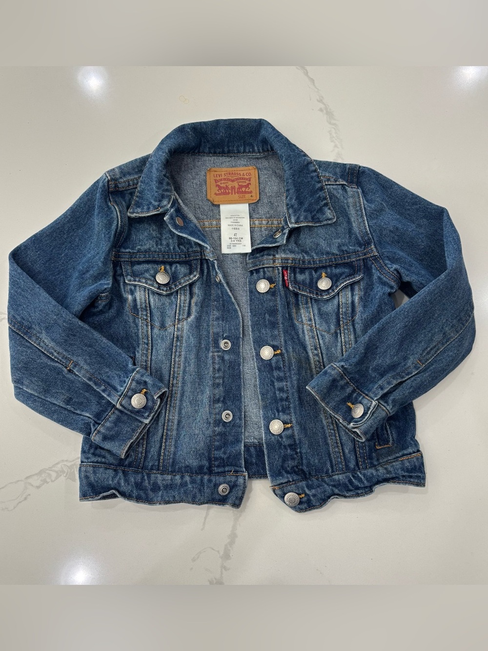 LEVI'S TRUCKER JEAN JACKET TODDLER BOYS / GIRL SIZE 4T 3-4YRS